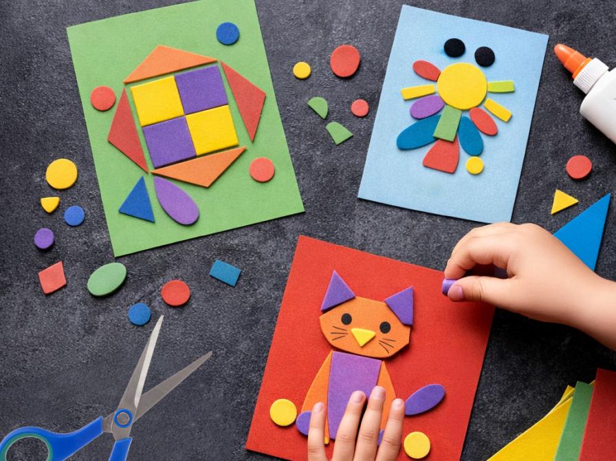 På Ringkøbing Bibliotek har vi i dag fundet mosgummi frem. Kom og lav dit eget farverige kort med mønstre af mosgummi.